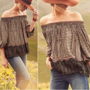 Anthropologie Vanessa Virginia Off Shoulder Top